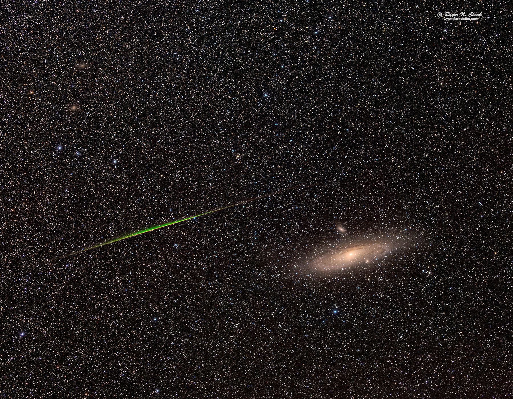 image m31+meteor_105mm-av40-20min-c08.13.2018-img5552-91.e-0.5xrc1-1800s.jpg is Copyrighted by Roger N. Clark, www.clarkvision.com