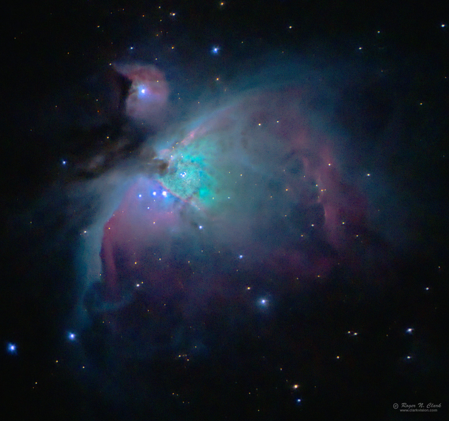 ClarkVision Photograph - Colors of the Great Orion Nebula, Messier 42