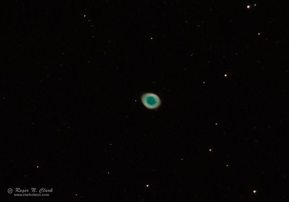 m57 ring nebula of color