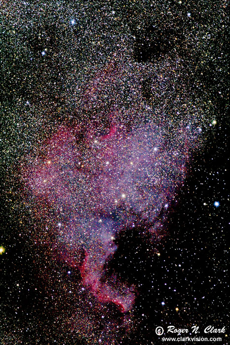 image ngc7000-c07.10.2005-SigAvg13.v1.3-700.jpg is Copyrighted by Roger N. Clark, www.clarkvision.com