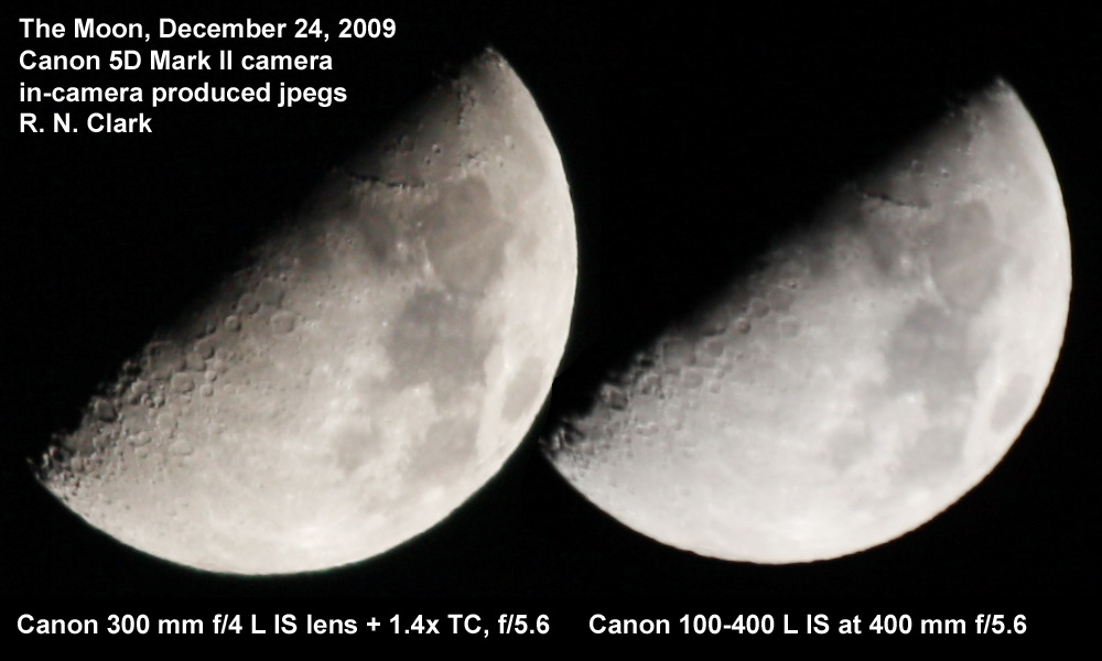 Photograph The Moon With Different Lenses Clarkvision Com